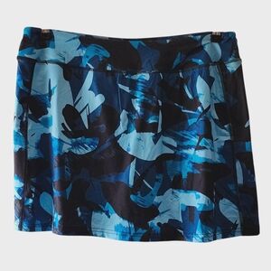 BlevonH Muliticolor Blue Activewear Skort NWT Size Large